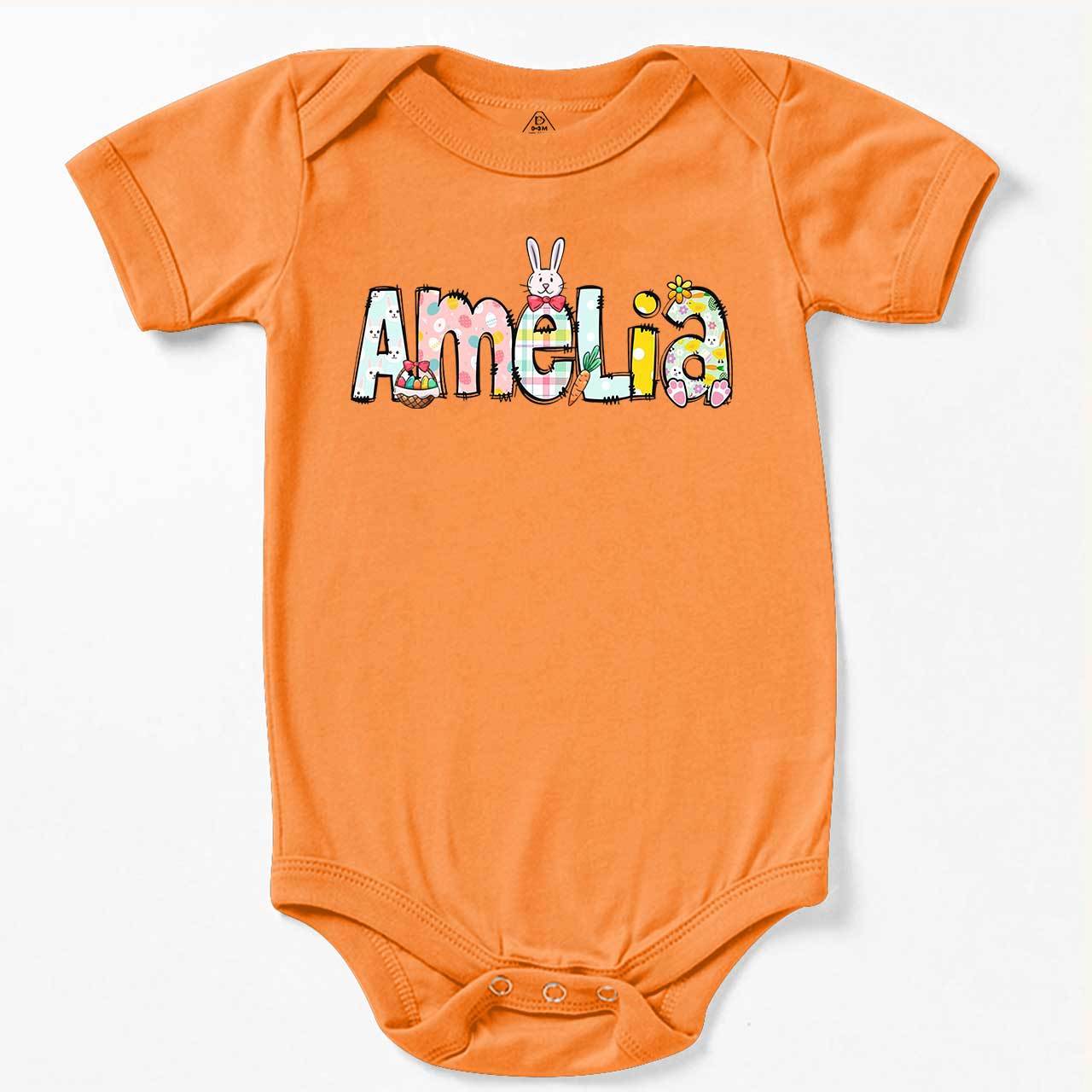 Personalized Easter Alphabet Name Bodysuit Beepumpkin