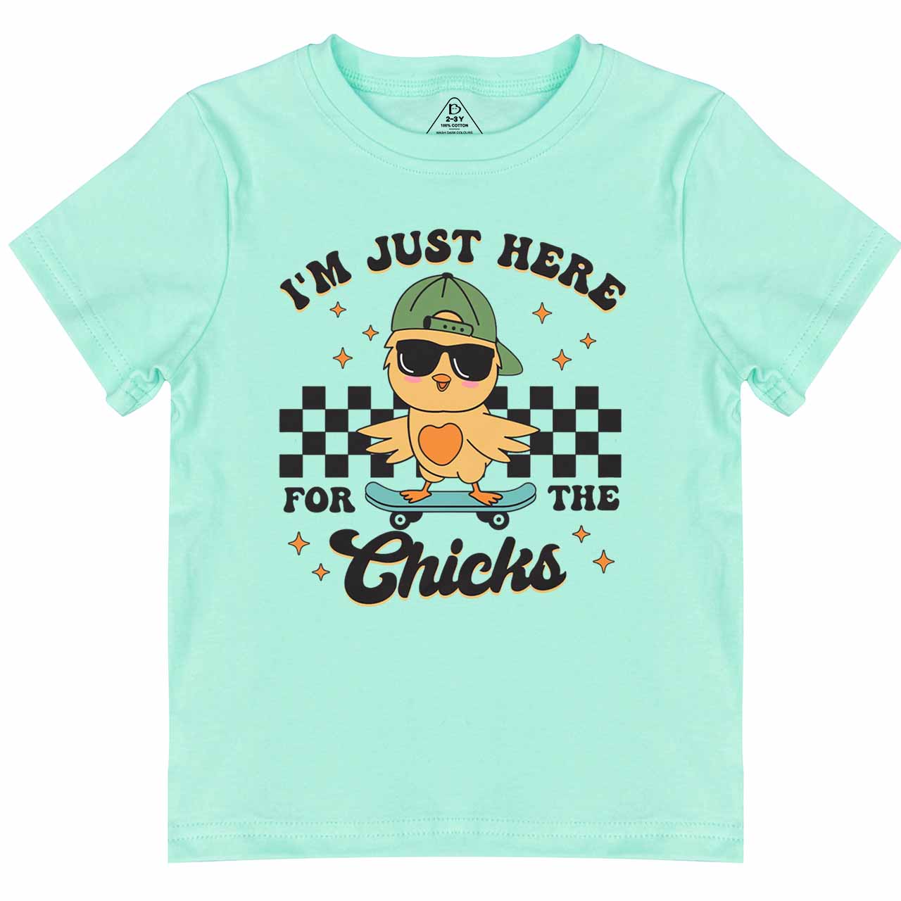 I’m Just Here for the Chicks Toddler&Kid's Tees Beepumpkin