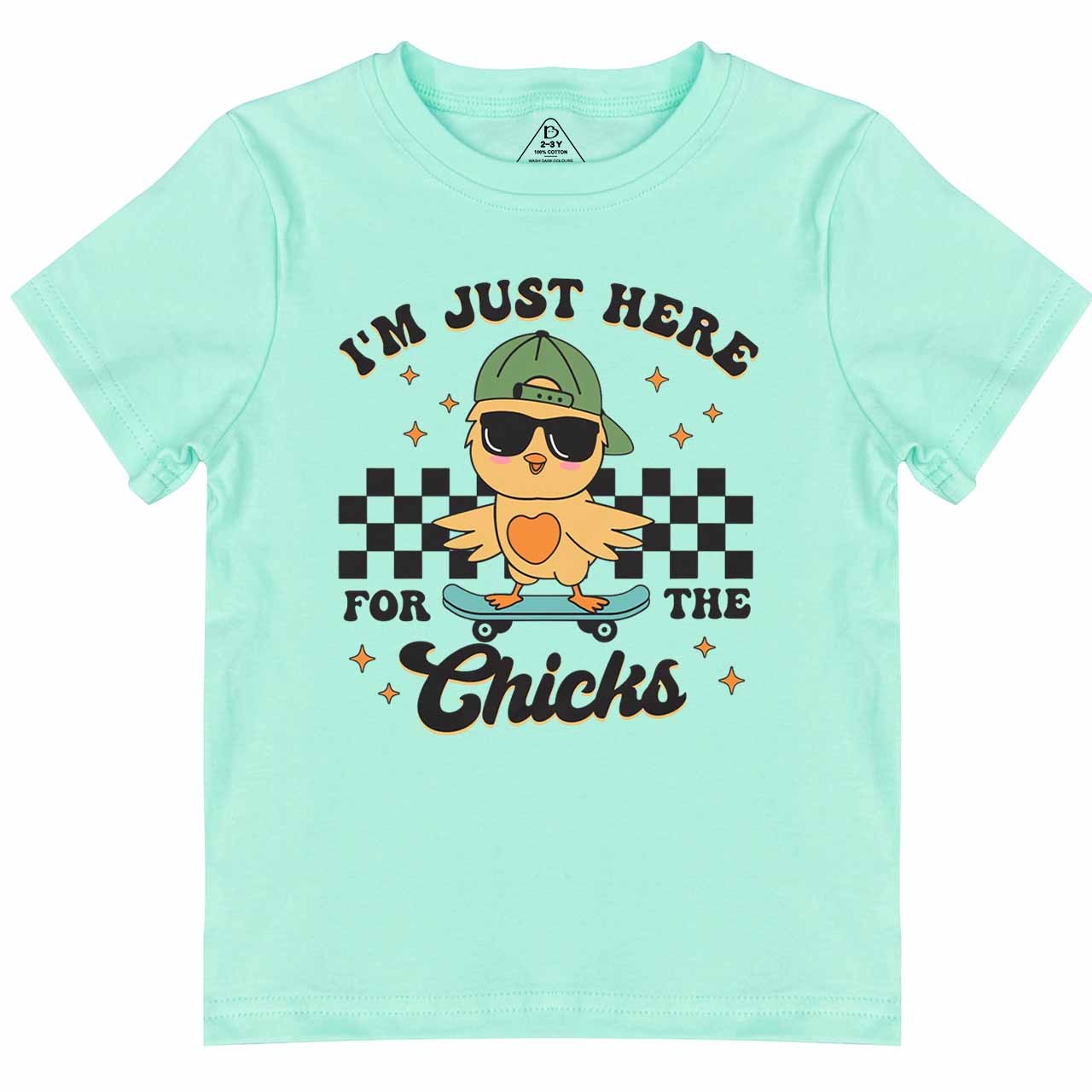 I’m Just Here for the Chicks Toddler&Kid's Tees Beepumpkin
