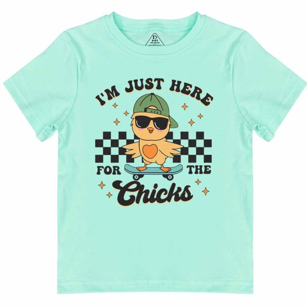 I’m Just Here for the Chicks Toddler&Kid's Tees Beepumpkin