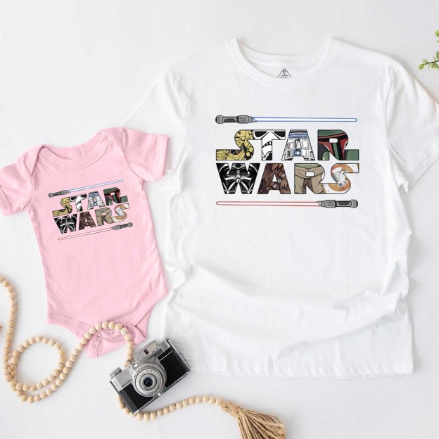 SW Two Sided Dad&Me Matching Shirts