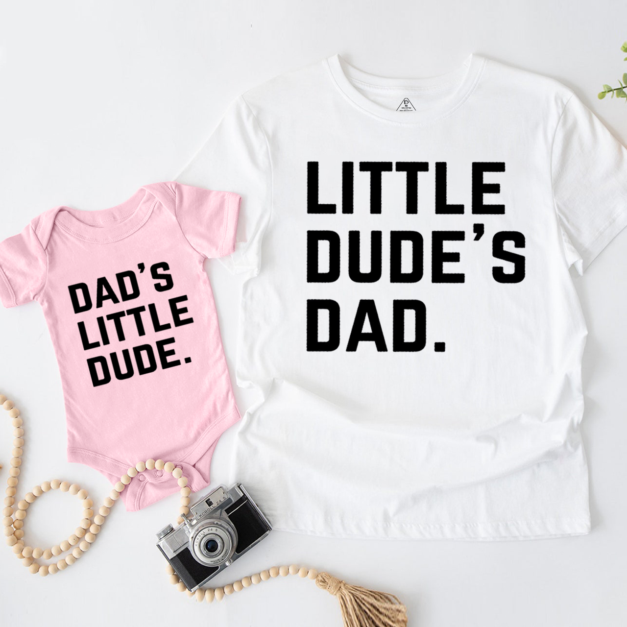 Little Dude's Dad Dad&Me Matching Shirts