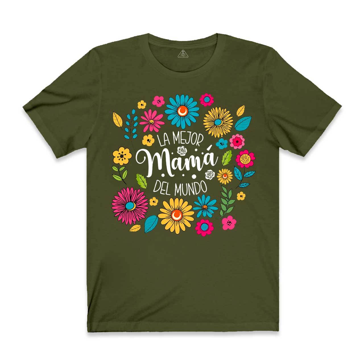 La Mejor Mama Del Mundo Floral T-Shirts 