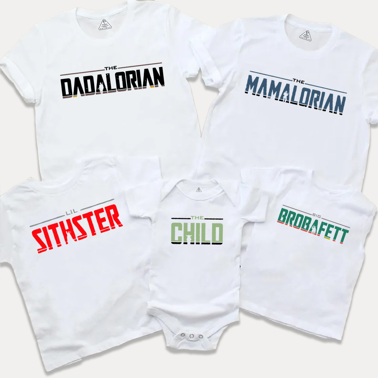 Personalized The Dadalorian - The Mamalorian Family Matching Tees Beepumpkin