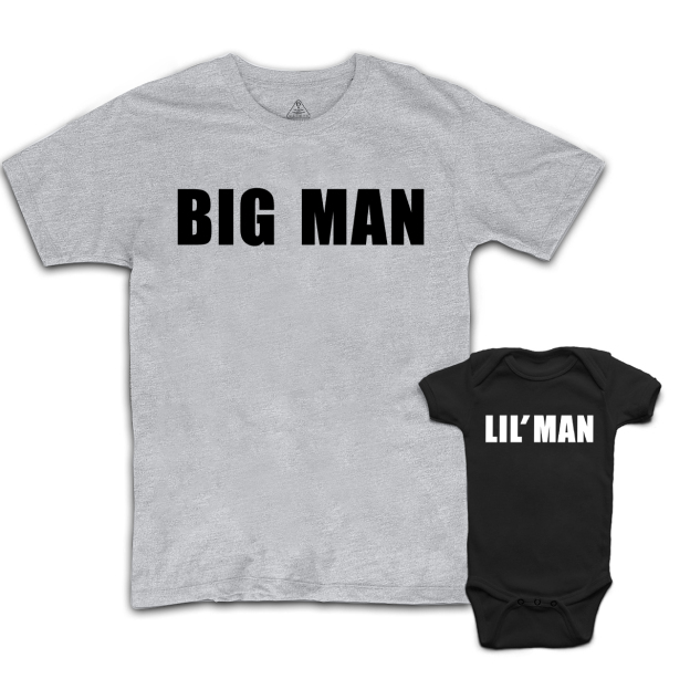 Big Man Lil' Man Dad&Me Matching Shirts