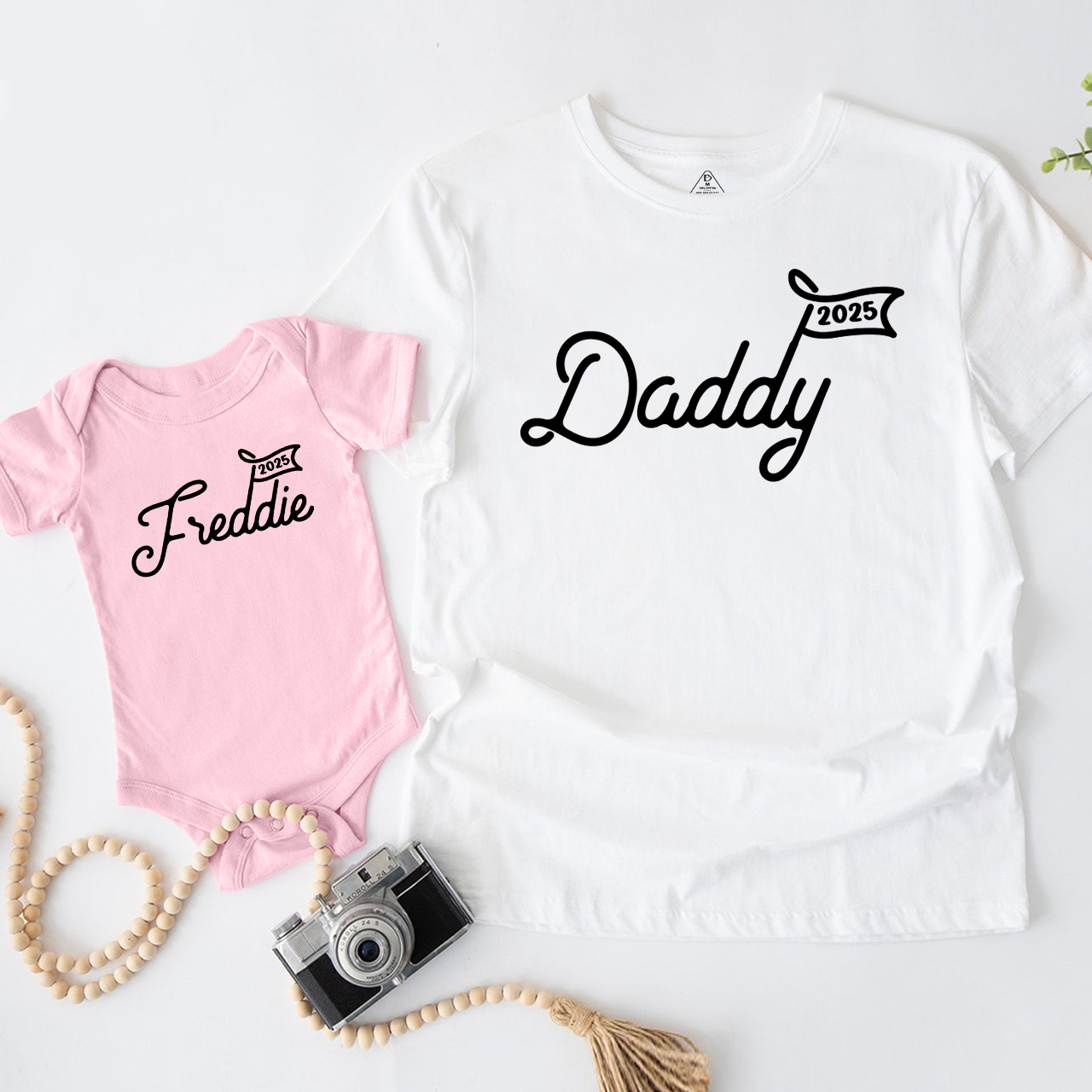 Personalized Daddy And Me Matching T-Shirts