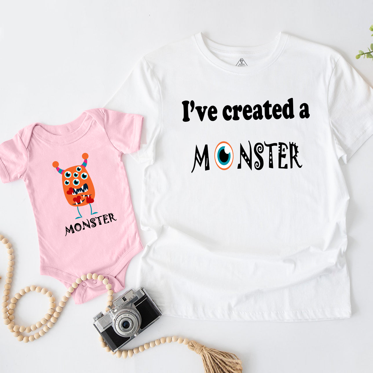 Created a Monster Matching Dad and me Shirt