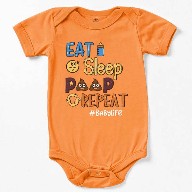 Eat Sleep Poop Repeat Bodysuit Beepumpkin 7