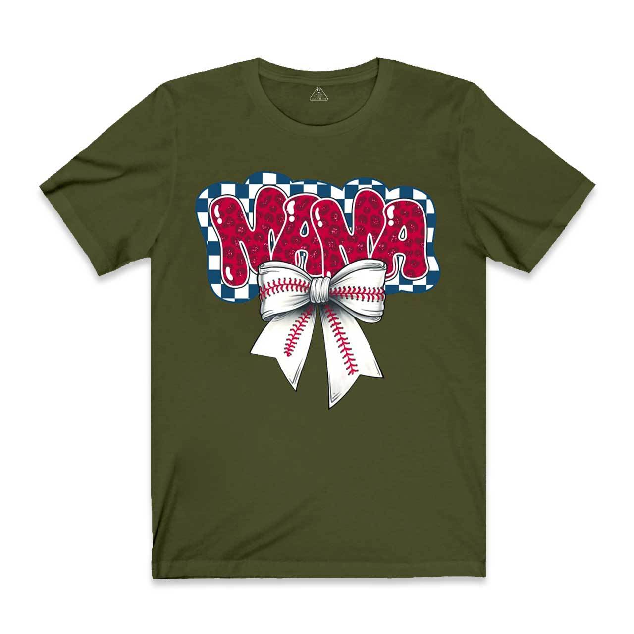 Baseball Bubble Leopard Mama T-Shirts