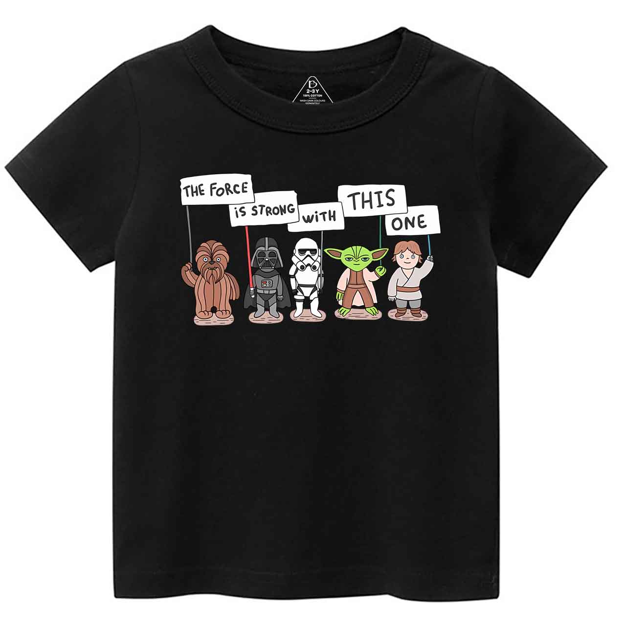 The Force Is Strong With This One Toddler&Kid's Tees Beepumpkin