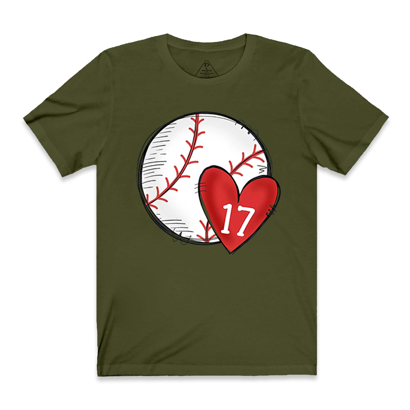 Personalized Baseball Love Number Mama T-Shirts