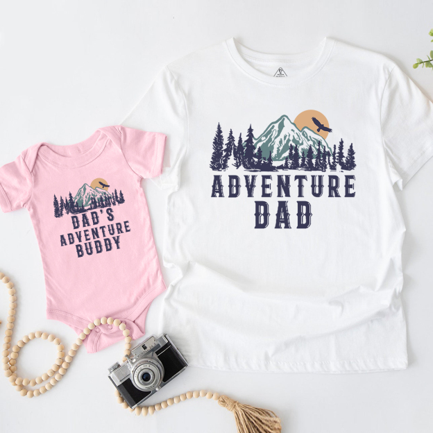Fun Adventure Dad Adventure Buddy Matching T-Shirts