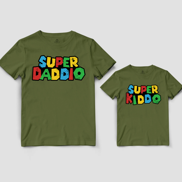 Super Dad Fathers Day Shirt & Baby Bodysuit