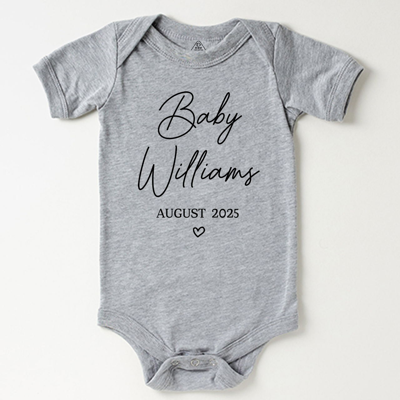 Customized Baby Name and Date of birth Bodysuit For Baby