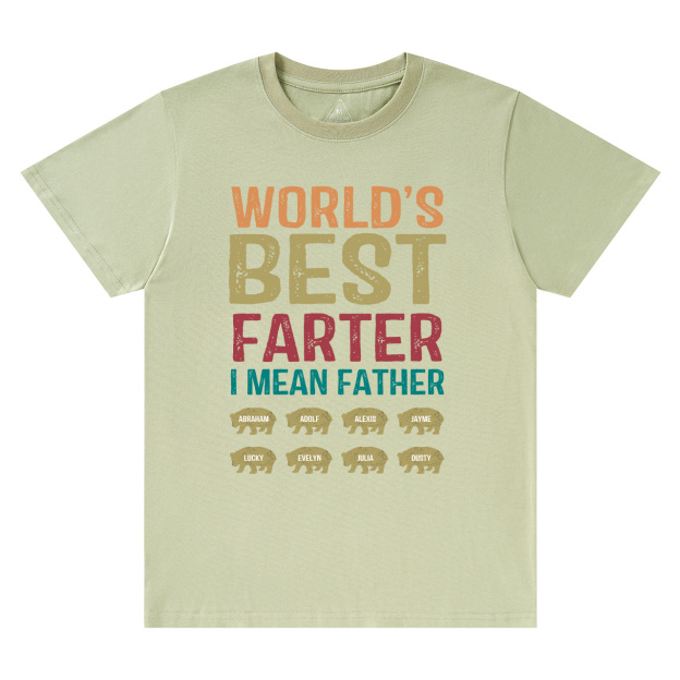 Personalized World's Best Farter I Mean Father Funny Shirt