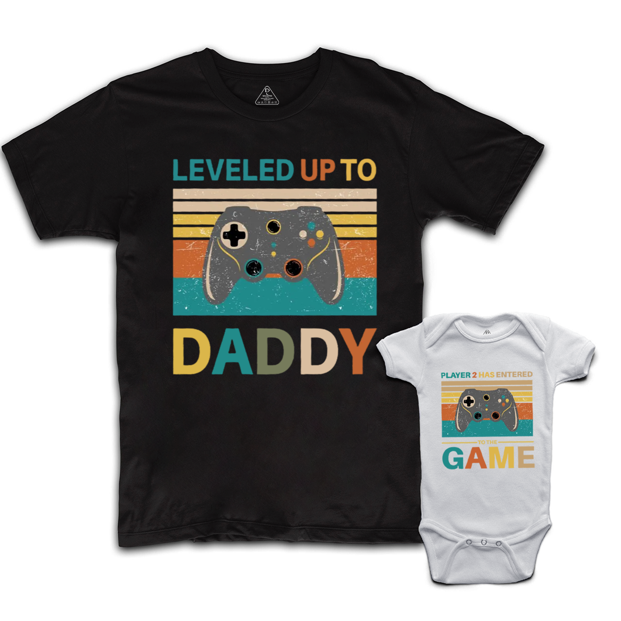 Leveled Up To Daddy Dad&Me Matching Shirts