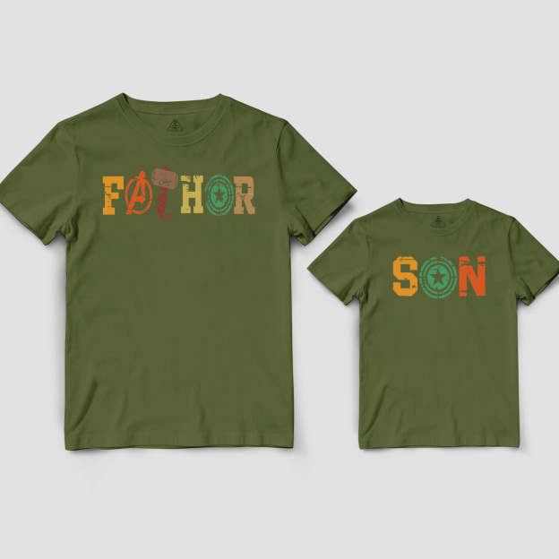 Hero Dad&Me Matching Shirts