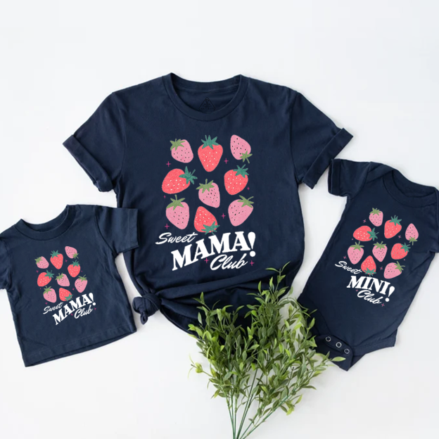 Strawberry Sweet Club Mom&Me Matching Tees