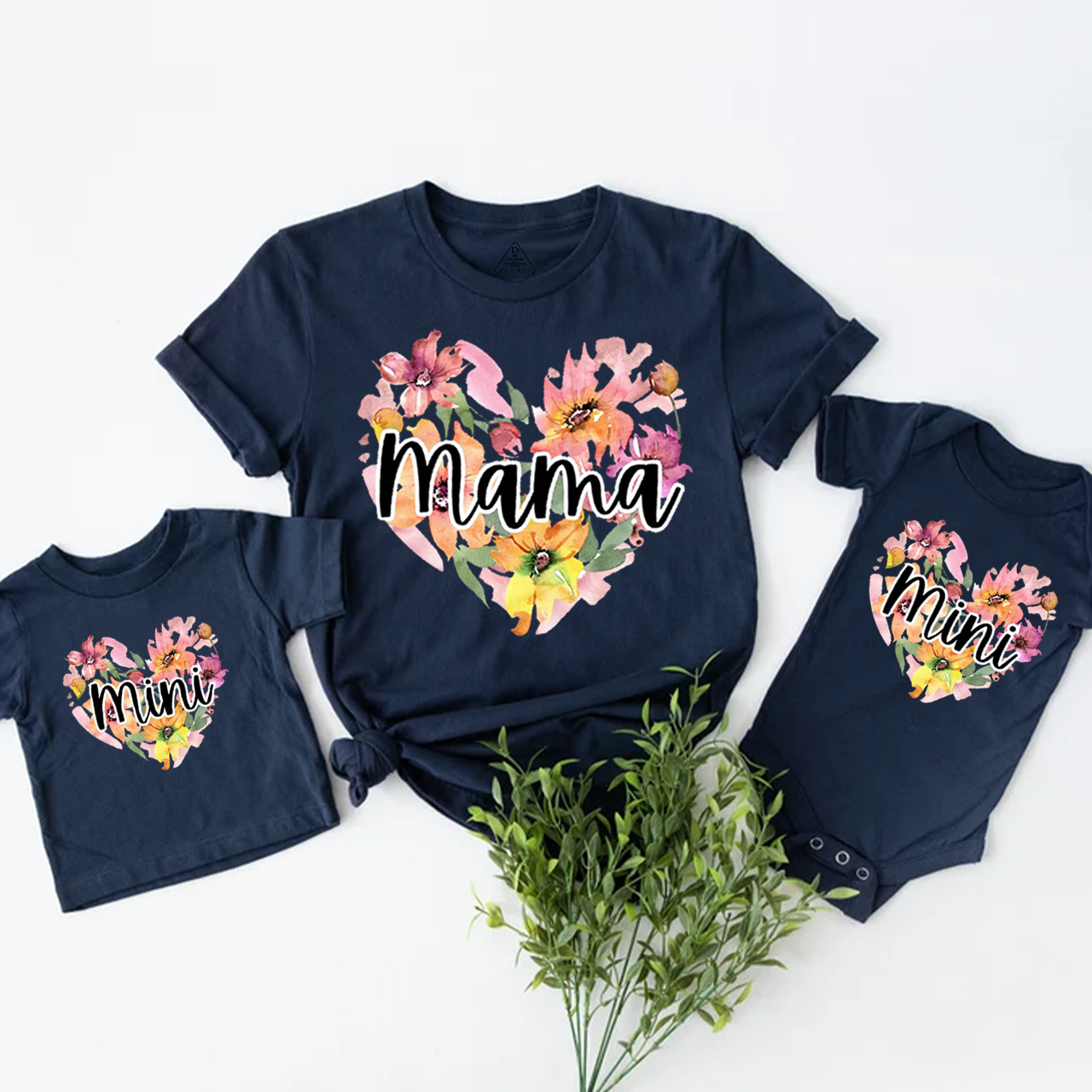 Floral Heart Mom&Me Matching Tees