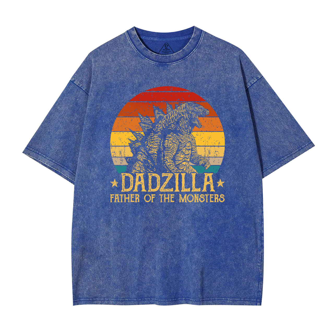 Dadzilla Father Of The Monsters Dad Washed T-Shirts