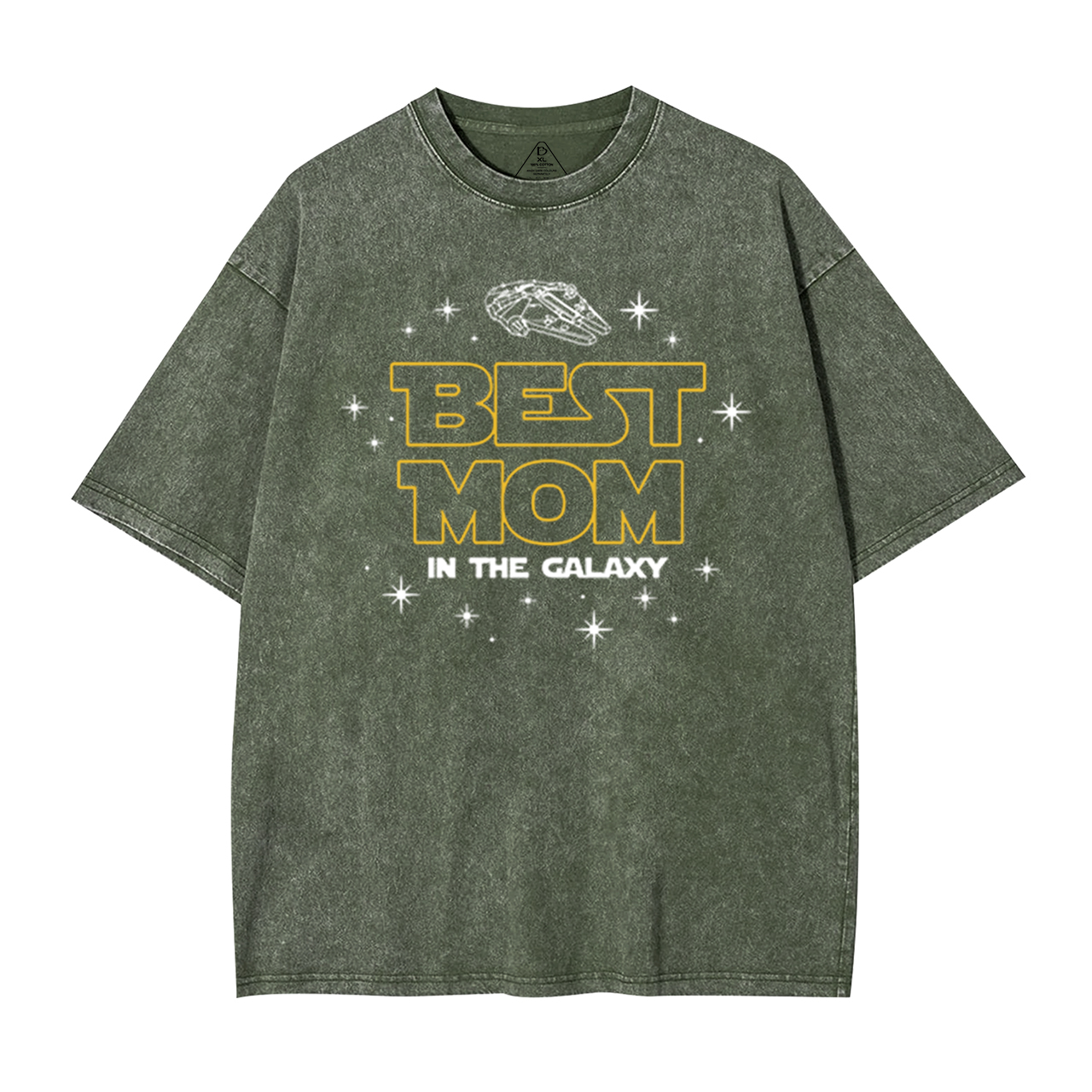 Best Mom In The Galaxy Washed T-Shirts