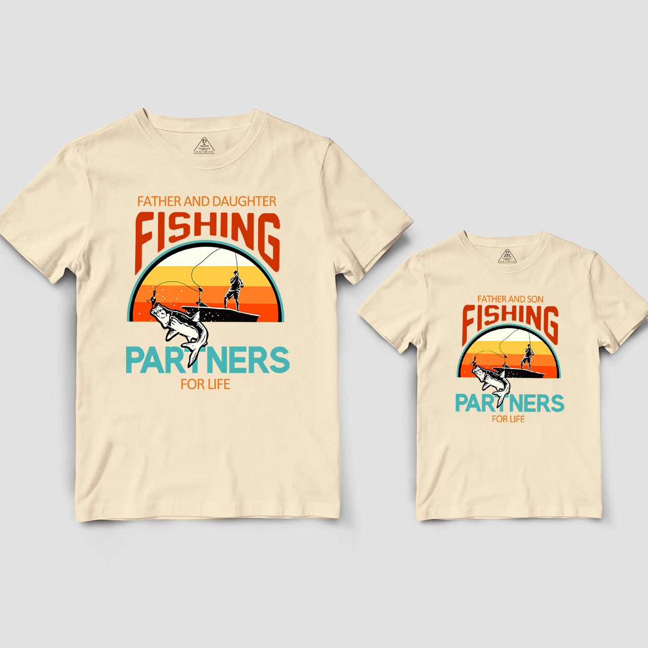 Father Son Fishing Partners For Life Dad&Me Matching Shirts
