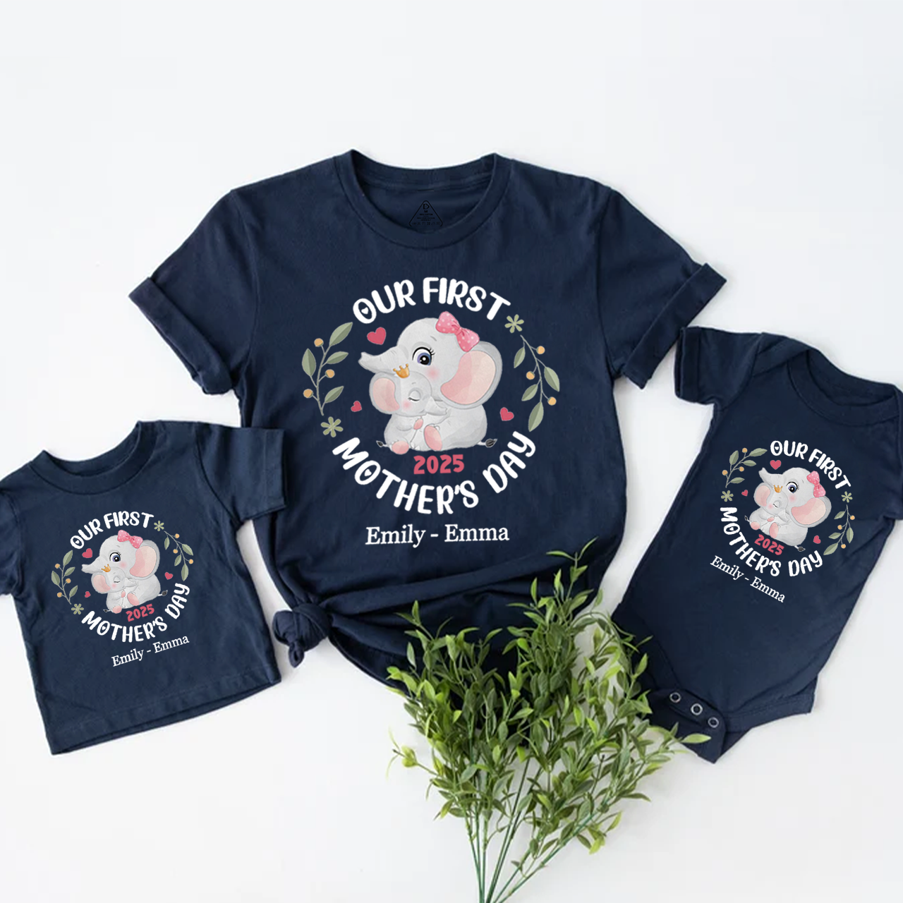 Personalized Animal First Mother's Day Mom&Me Matching Tees