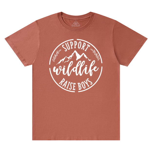 Support Wildlife Raise Funny Mom Gift Shirt