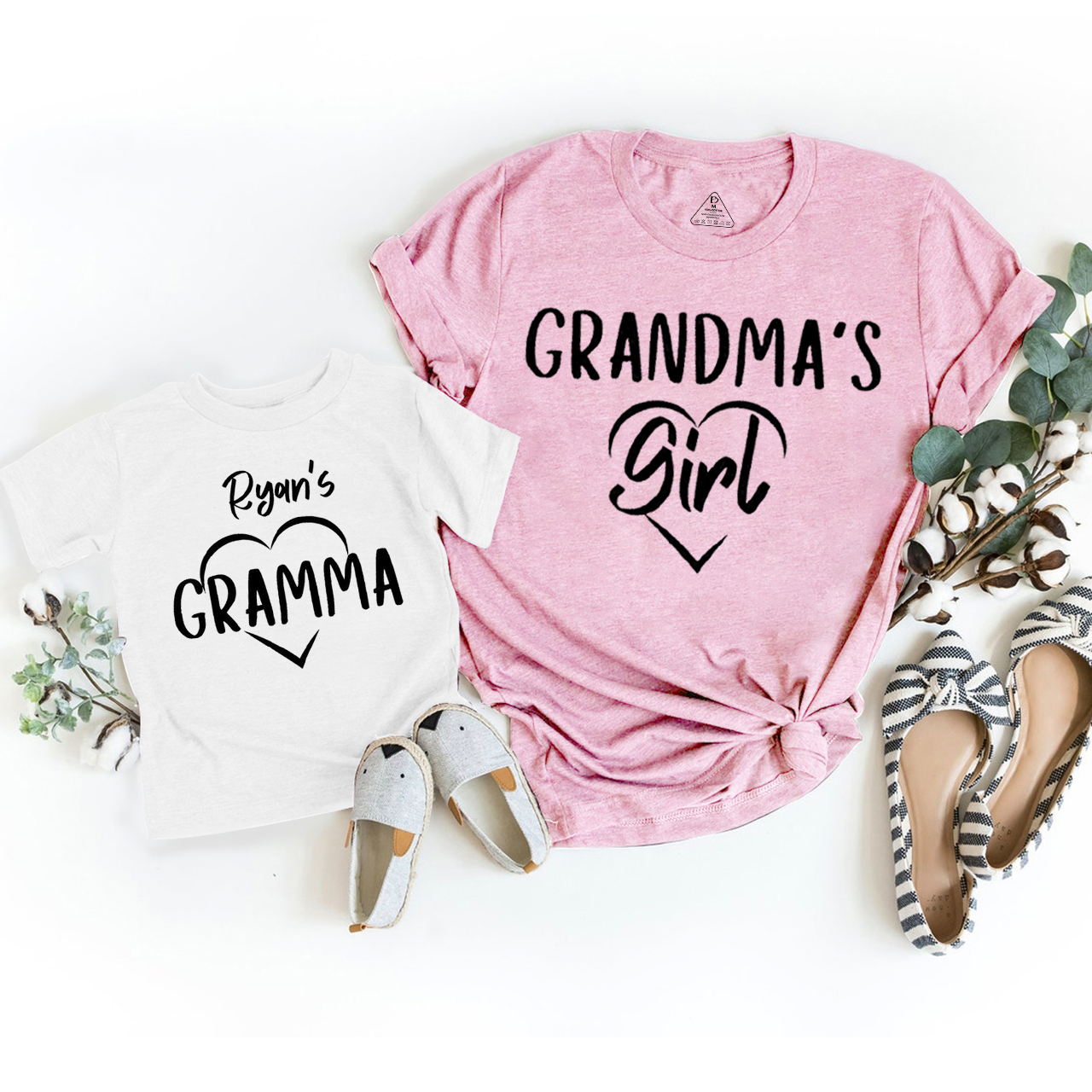 Personalized Grandma's Best Buddy Matching Tees