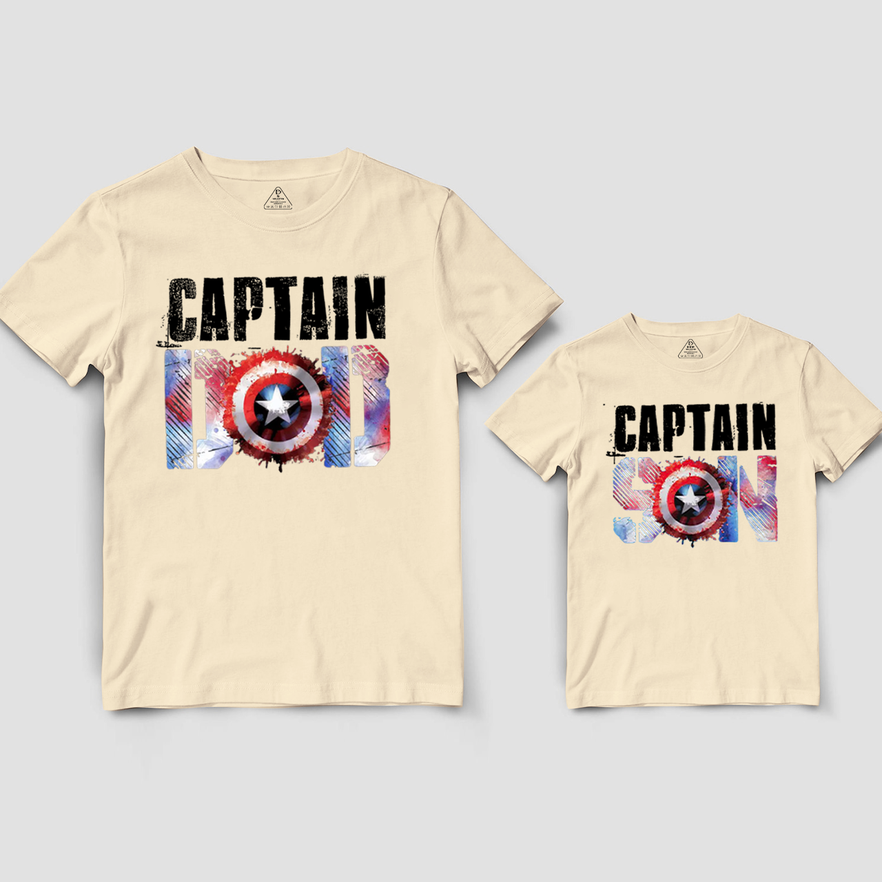 Captain Dad Captain Son Dad&Me Matching Shirts