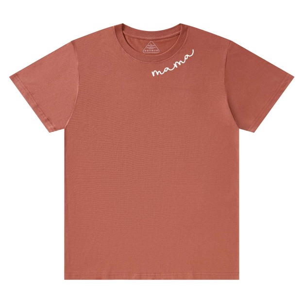 Collar Curved Mama Shirt For Mama