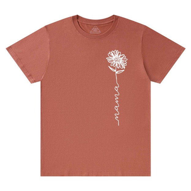 Flower With Mama Retro Gift Shirts