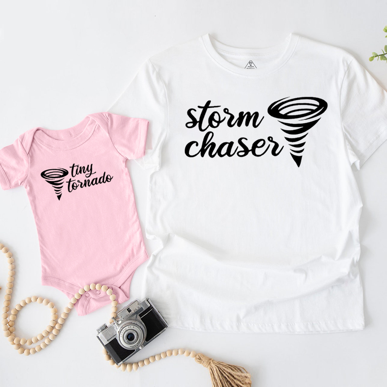 Storm Chaser Tiny Tornado Dad&Me Matching Shirts