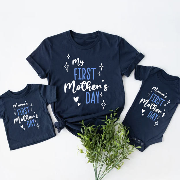 Mama's First Mother's Day Mom&Me Matching Tees