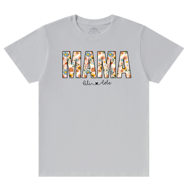 Personalized Mama Floral T-Shirts