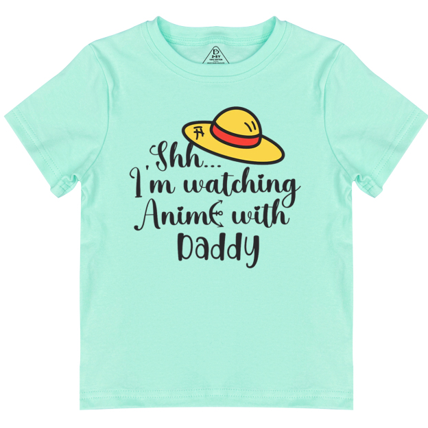 I’m Watching Anime With Daddy Toddler&Kid's Tees Beepumpkin