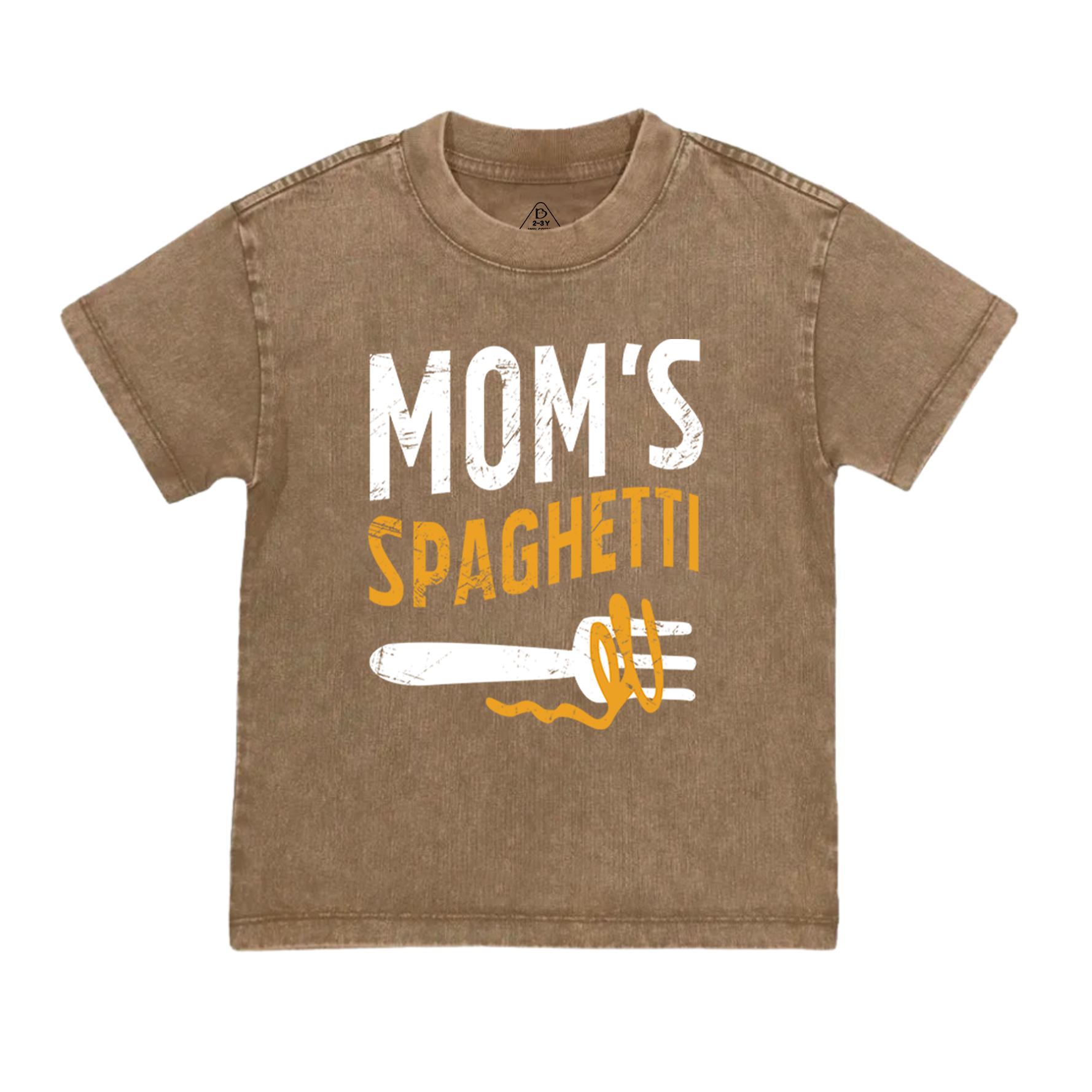 Mom's Spaghetti Toddler&Kids Washed Tees
