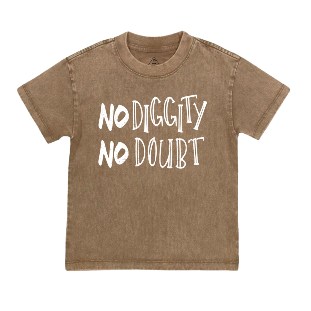 No Diggity Hip Hop Toddler&Kids Washed Tees          