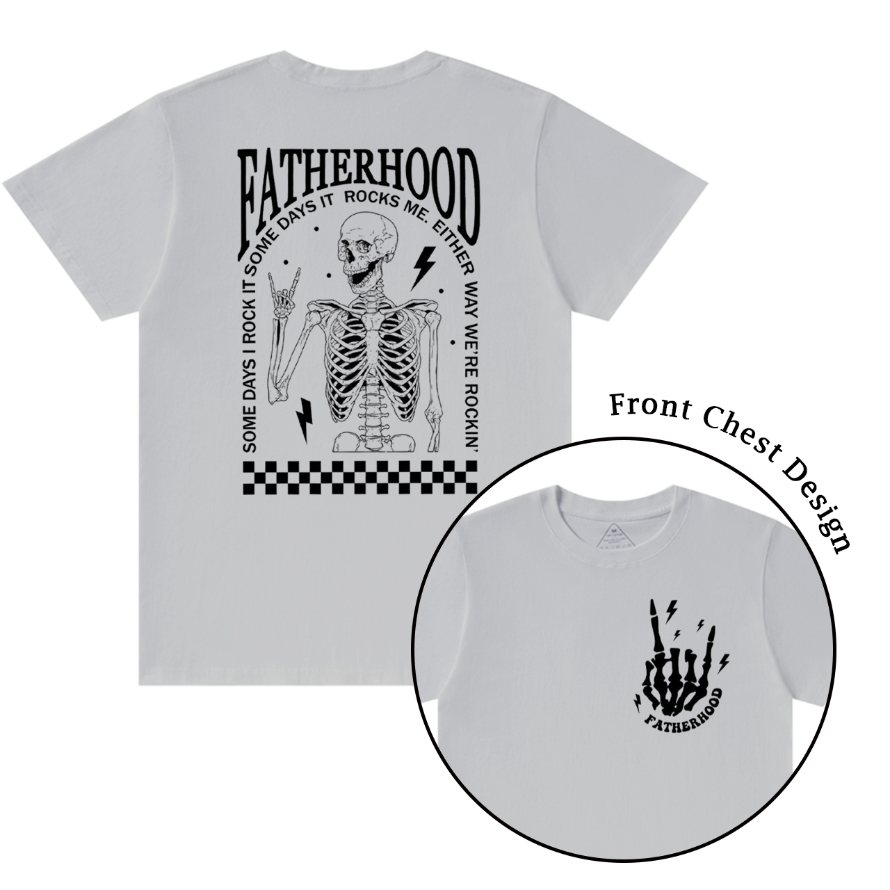 Funny Skeleton Fatherhood Dad T-shirt