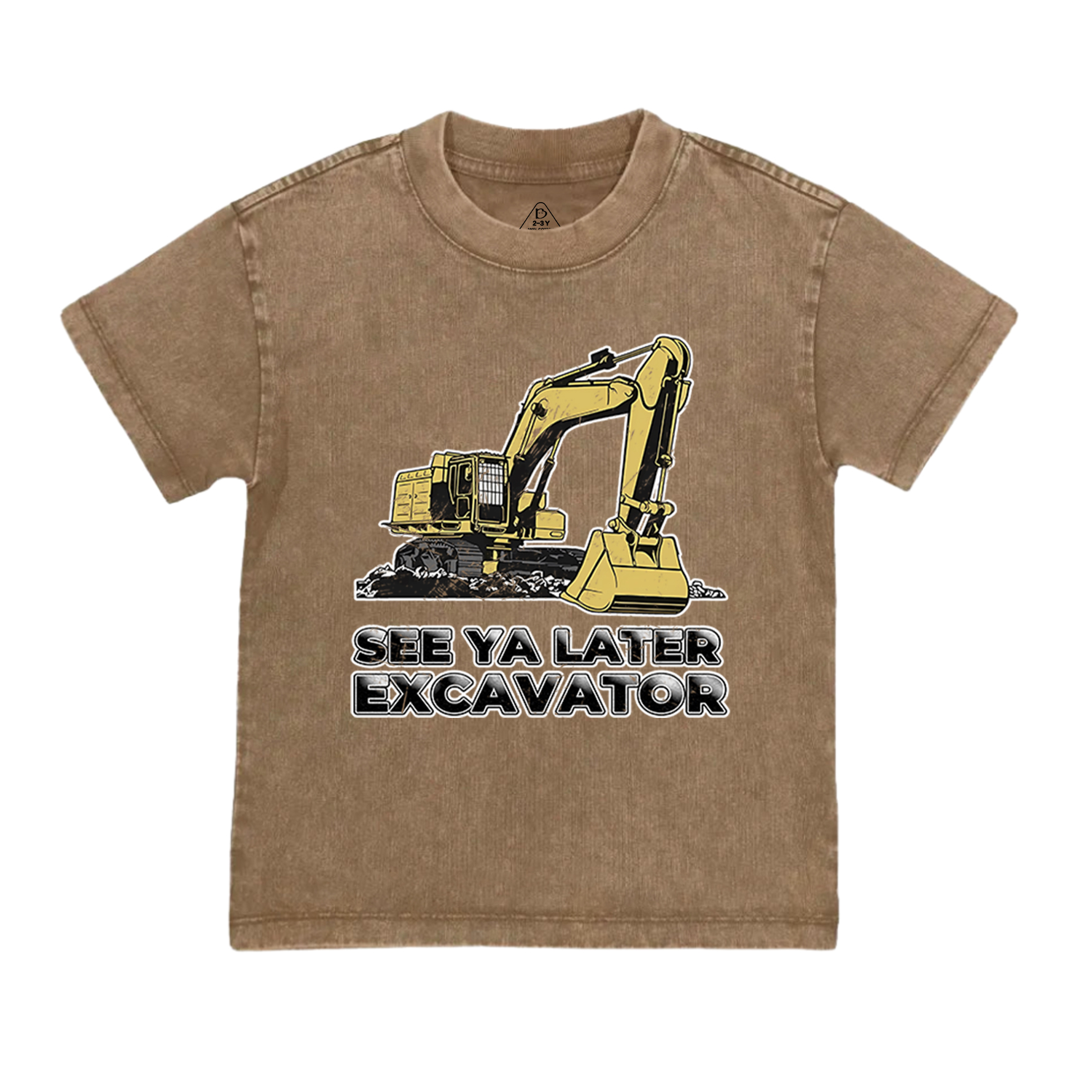 See Ya Later Excavator Toddler&Kids Washed Tees    