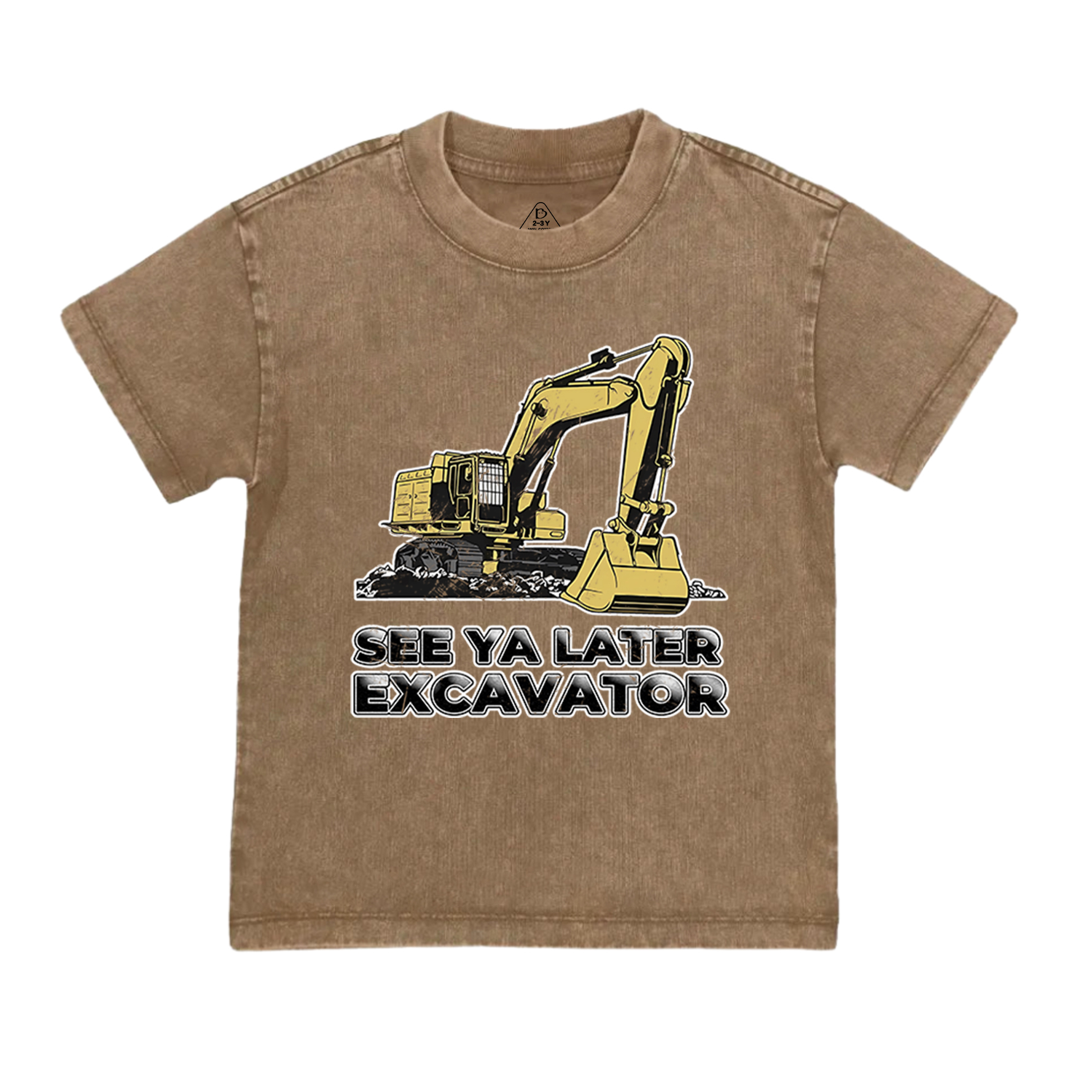 See Ya Later Excavator Toddler&Kids Washed Tees    