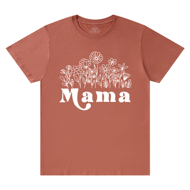 Mama Wildflowers Retro Gift Shirts