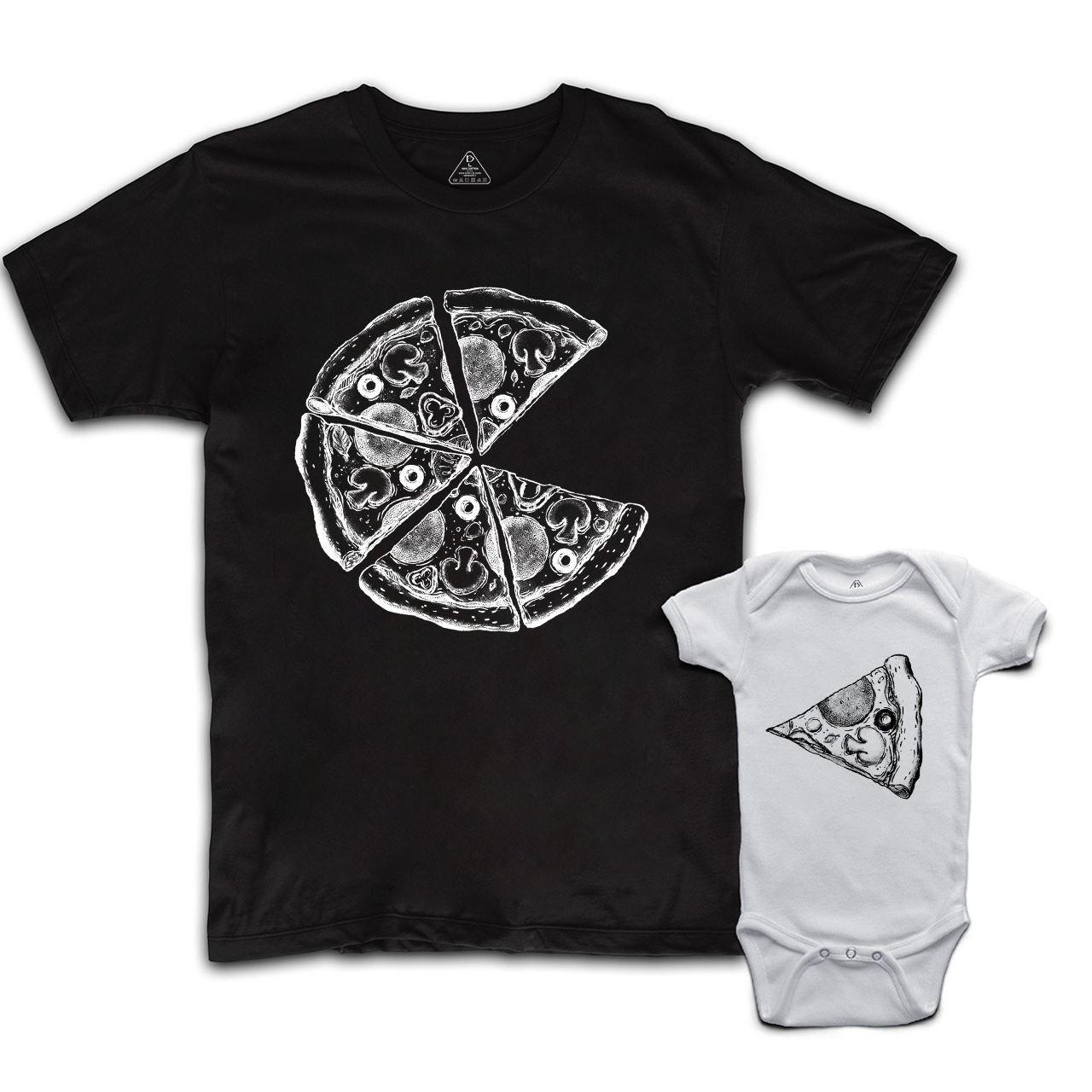 Pizza And Pizza Slice Dad&Me Matching T-Shirts