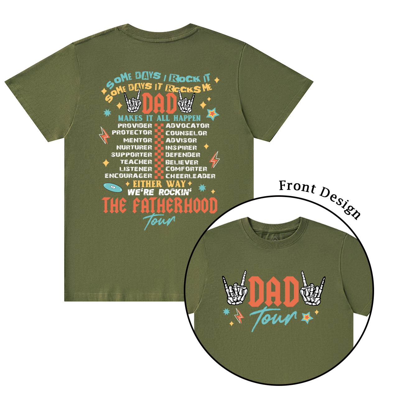 Fatherhood Tour Dad T-shirt