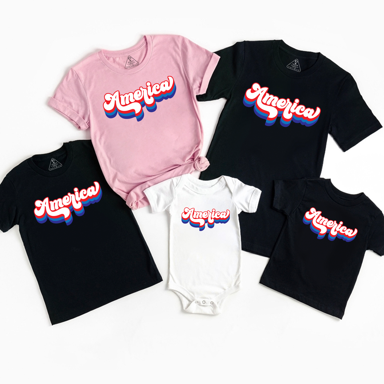 America Independence Day Family Matching Shirts