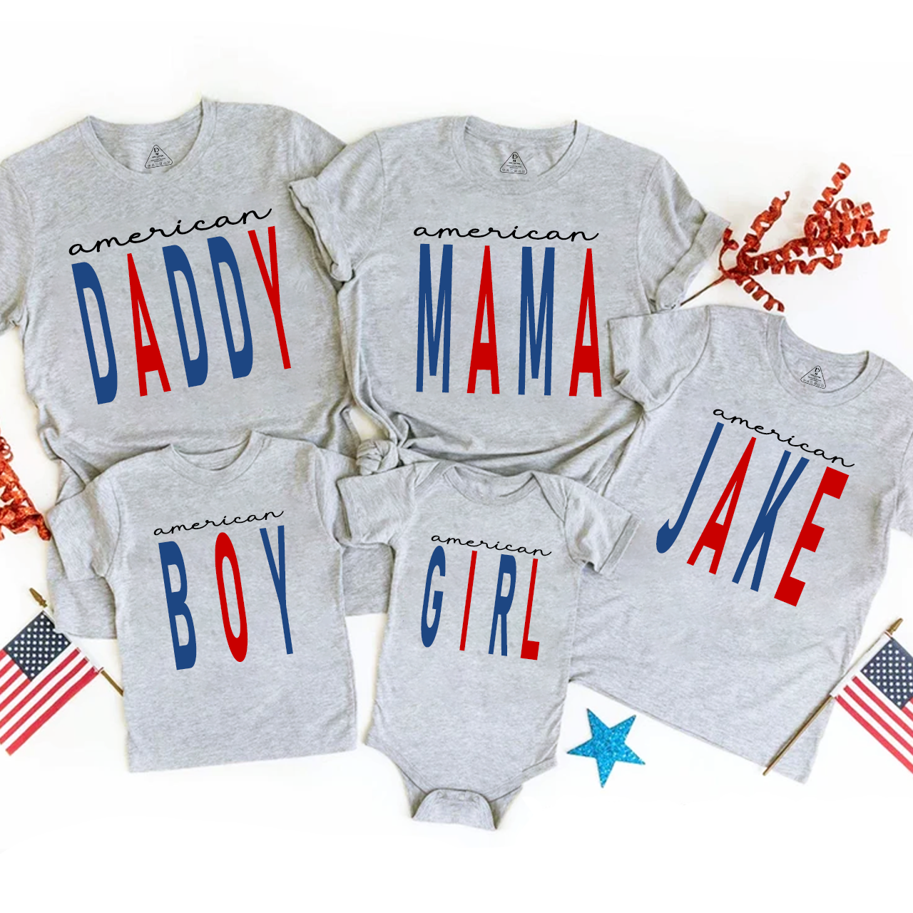 Personalized 4th Of July American Independence Day Family Matching Shirts