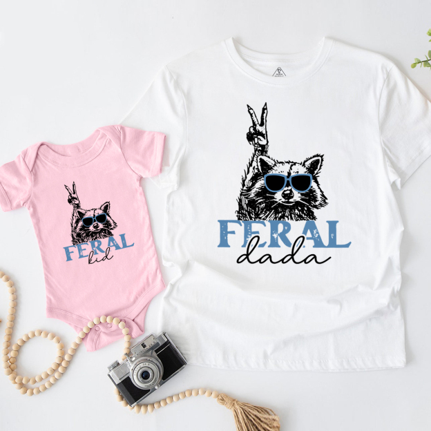 Personalized Wild Vibes Dad&Me Matching Shirts