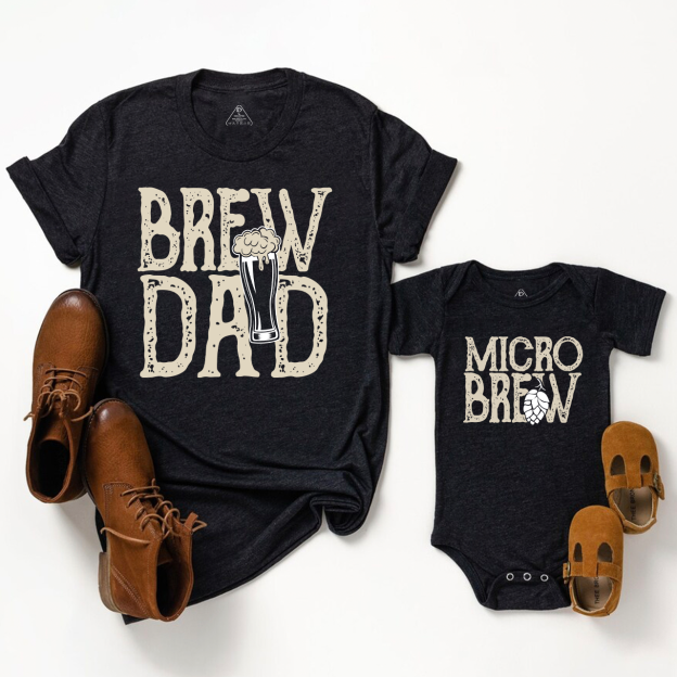 Brew Dad Micro Brew Matching Gift T-Shirts