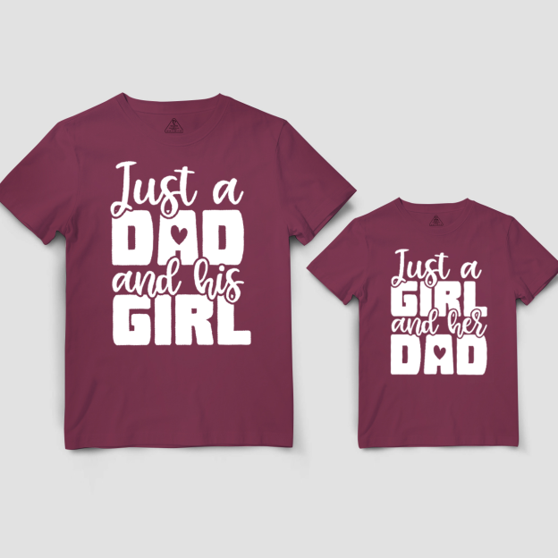 Just A Dad And His Girl Dad&Me Matching Shirts