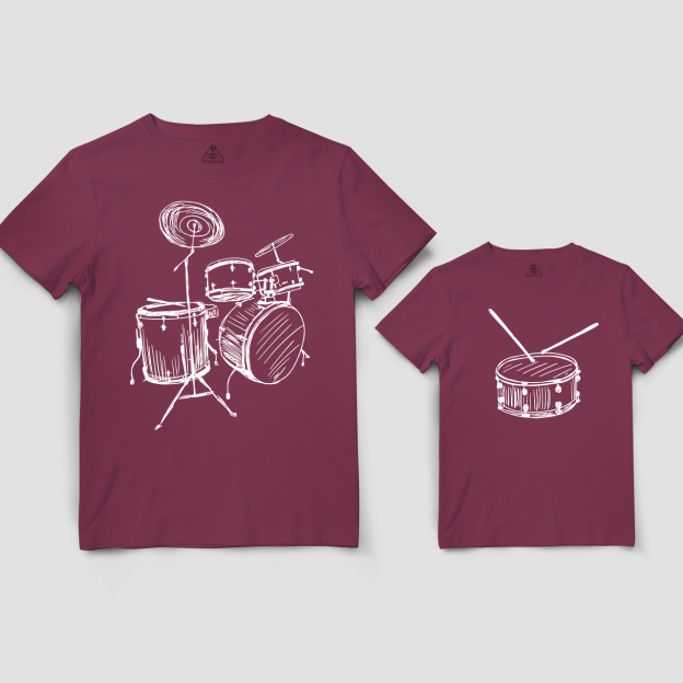 Drums & Drum Matching Dad and me Shirt